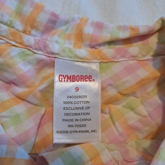 Sunflower Fields girls size 9 plaid dress, rick rack trim, VGUC - Picture 2 of 3